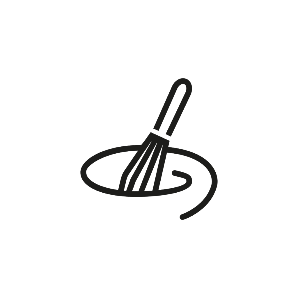 Icon representing mixing processes in confectionery production